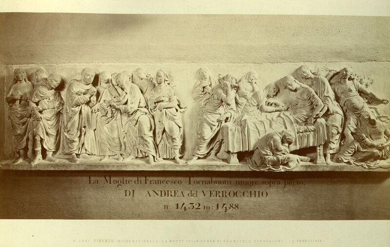  Geburts- und Sterbesszene (auch: Tornabuoni-Relief)